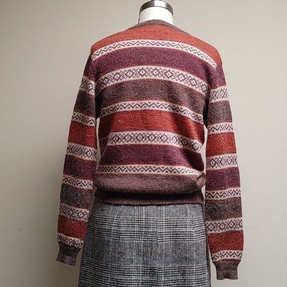 Vintage Razzle Dazzle Cardigan Sweater in Autumn Colors - Picture 7 of 15